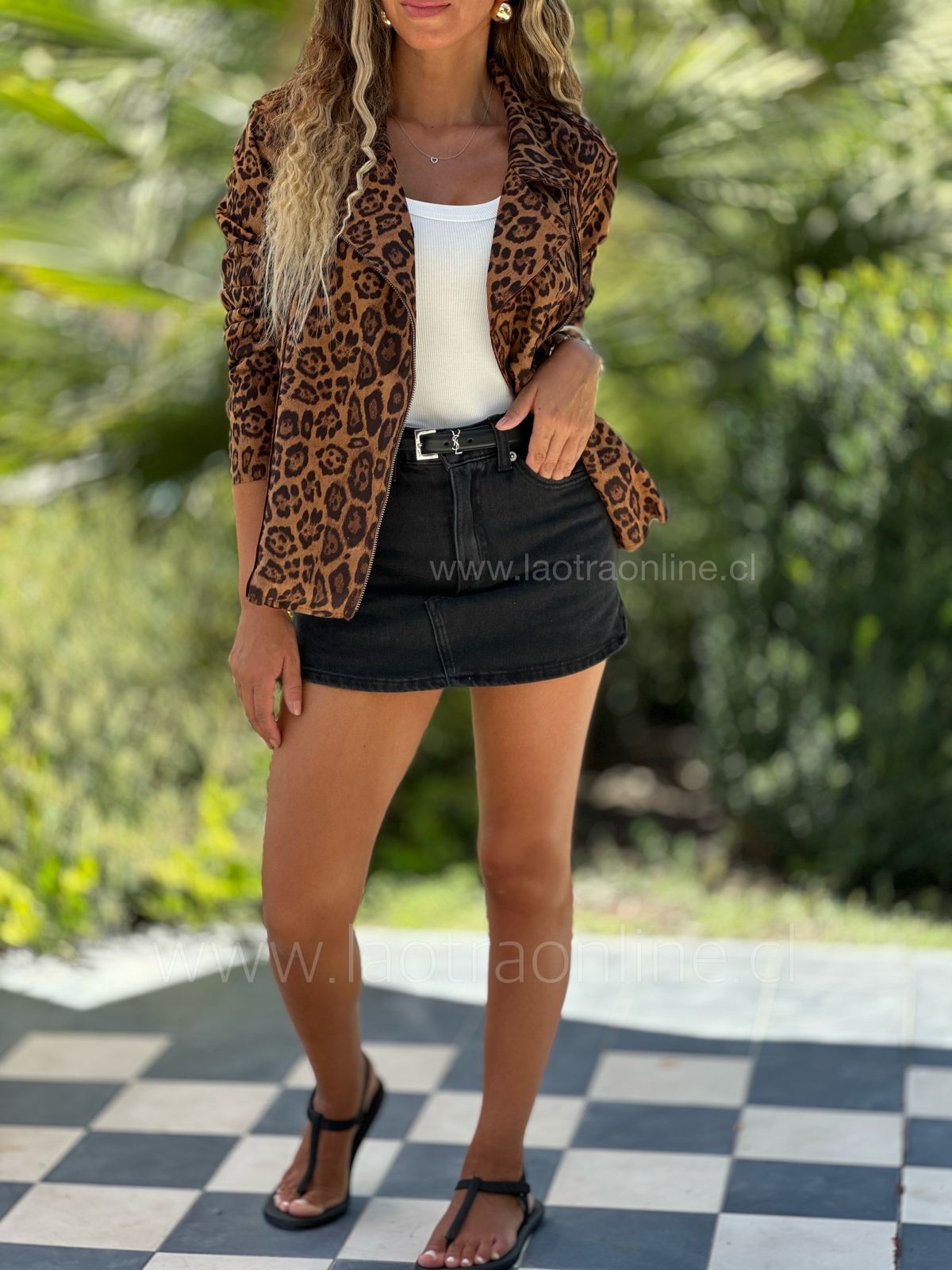 Aviadora animal print toffe