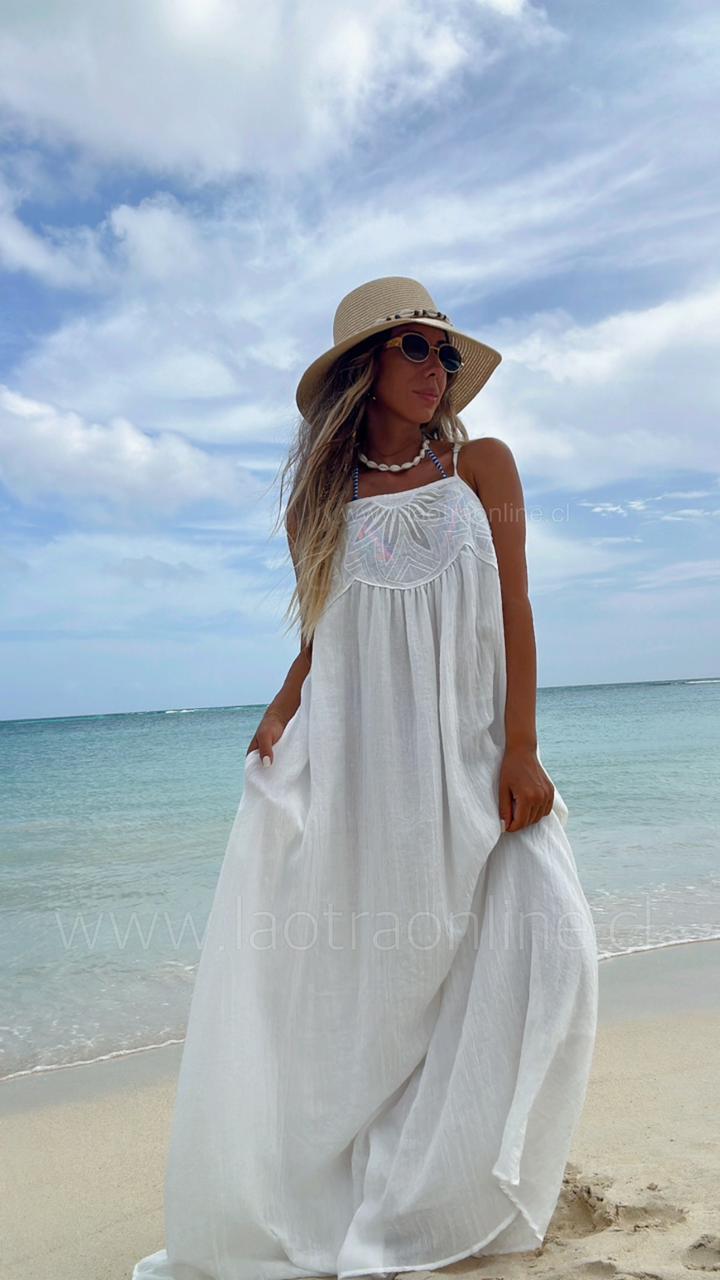 Vestido Maldivas blanco
