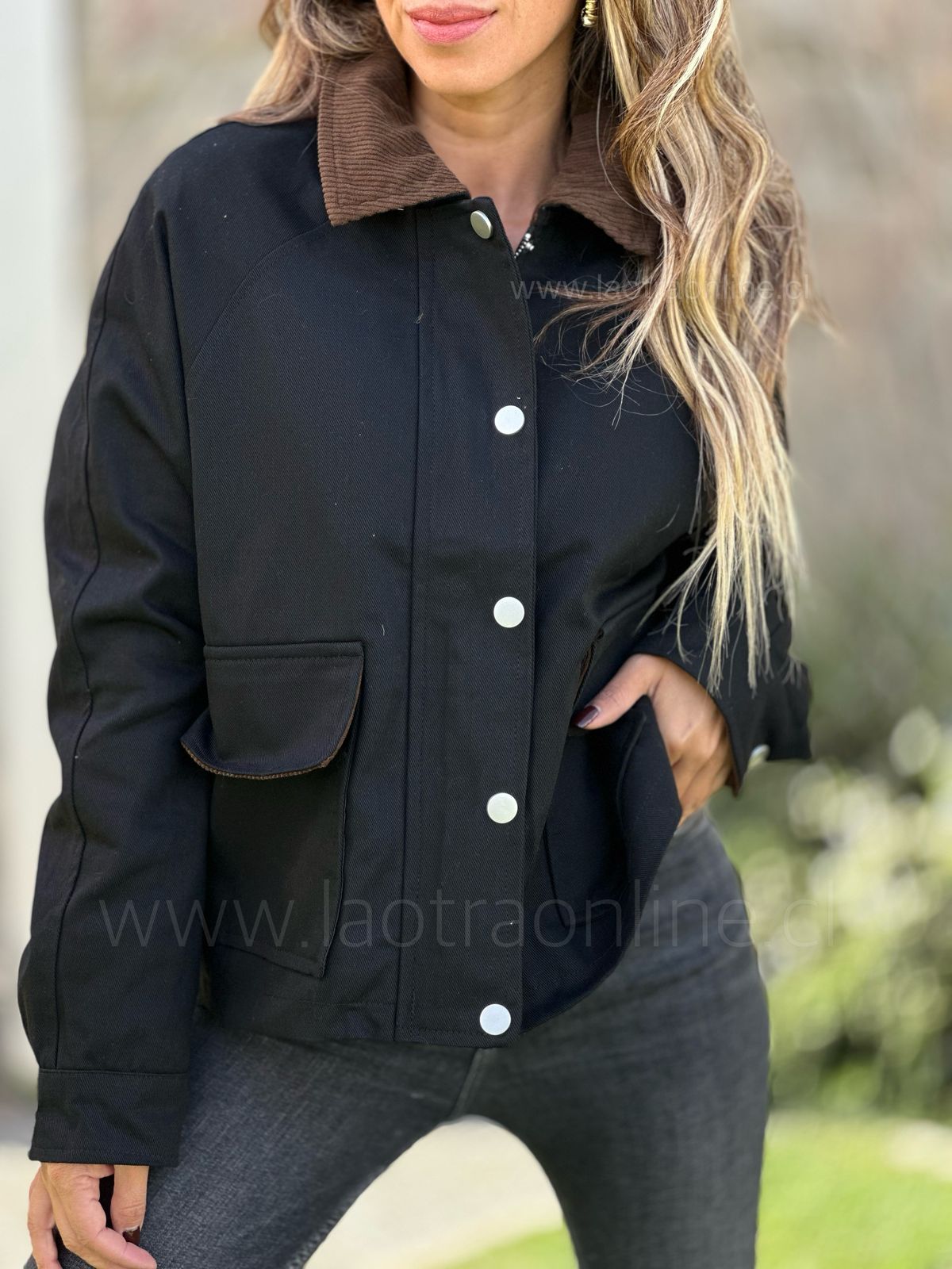 Chaqueta Cambridge negro