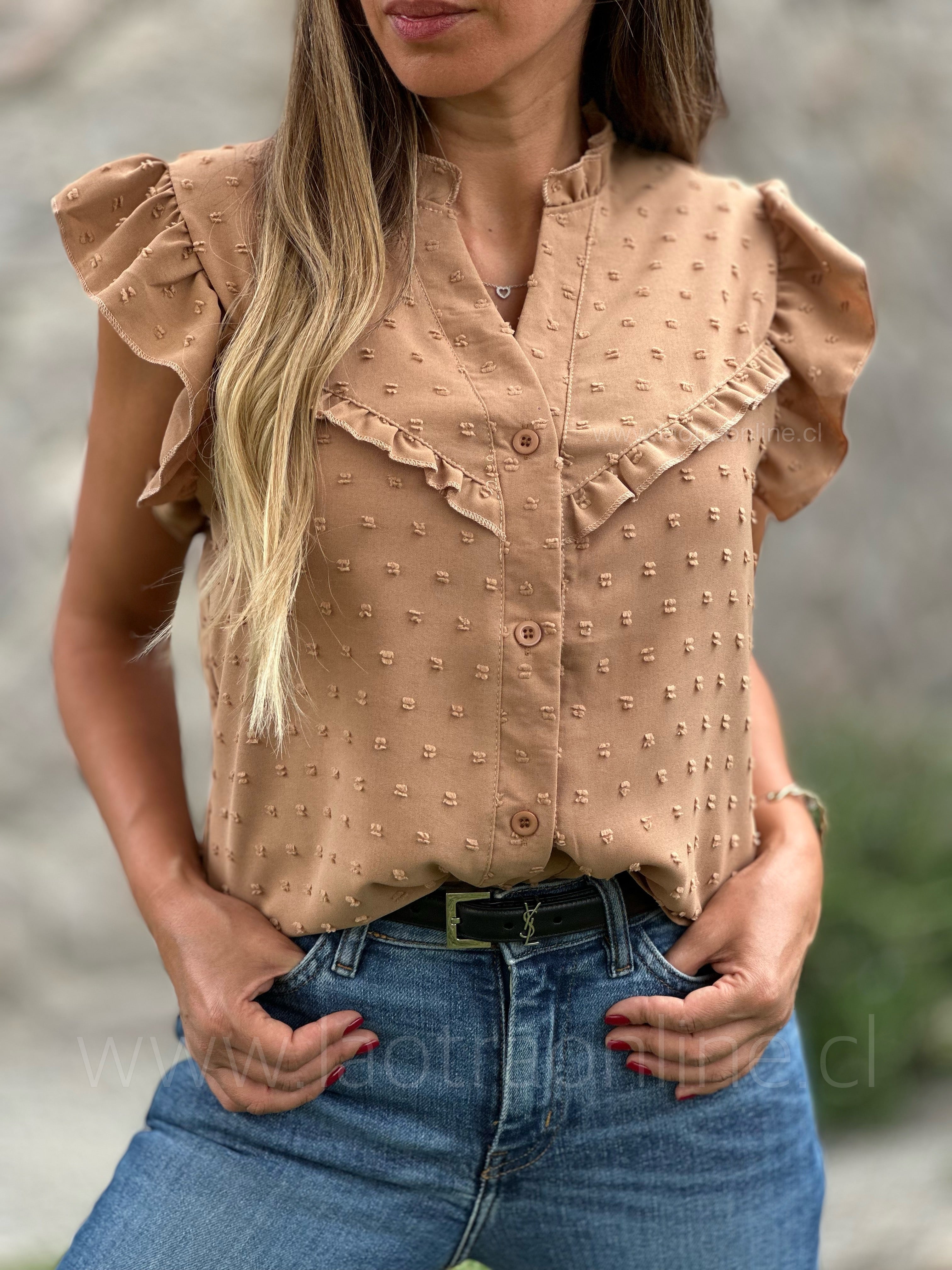 Blusa Isi camel