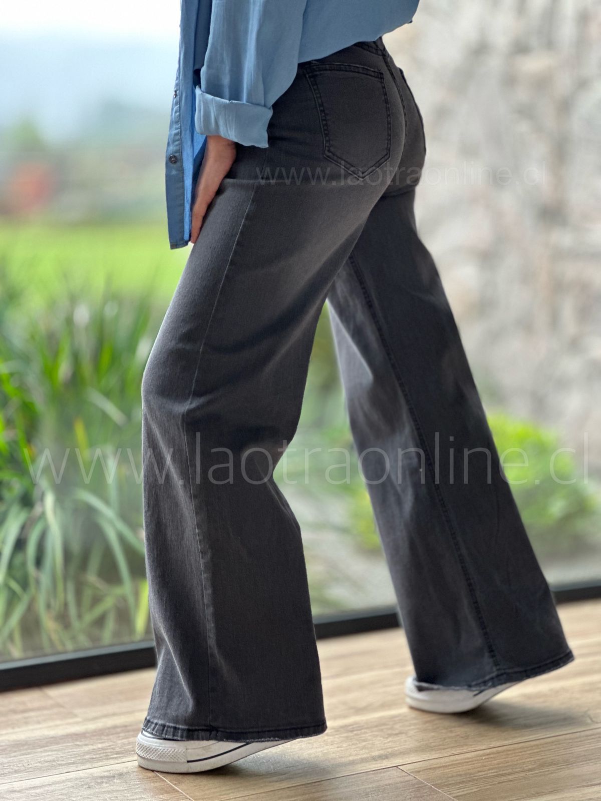 Jeans Culotte Azis negro