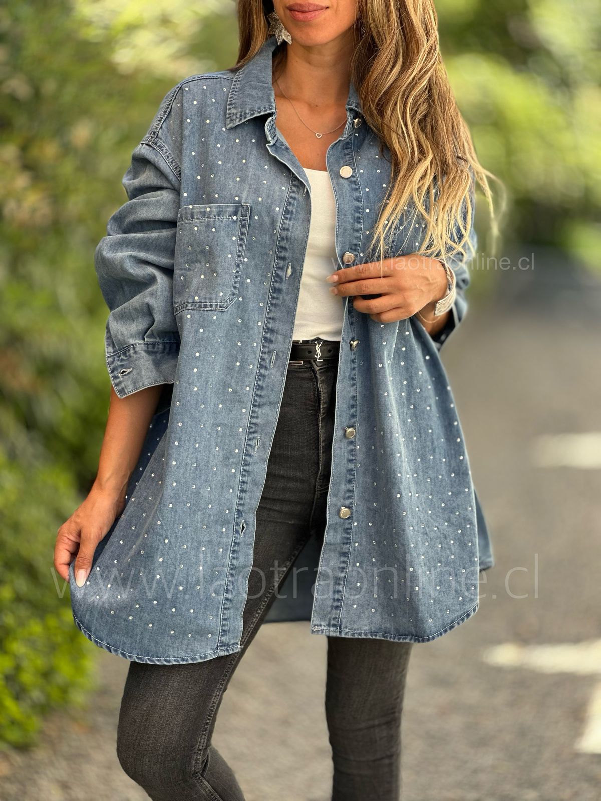 Blusa Destellos azul