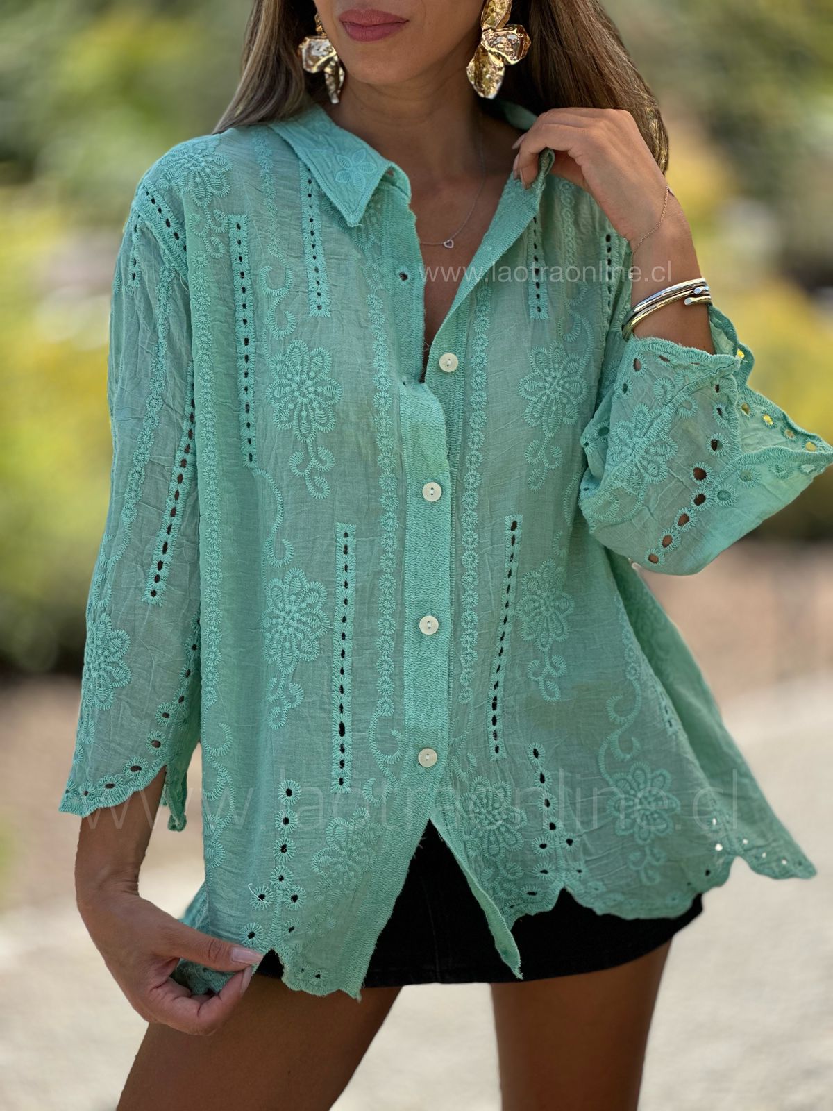 Blusa Power menta