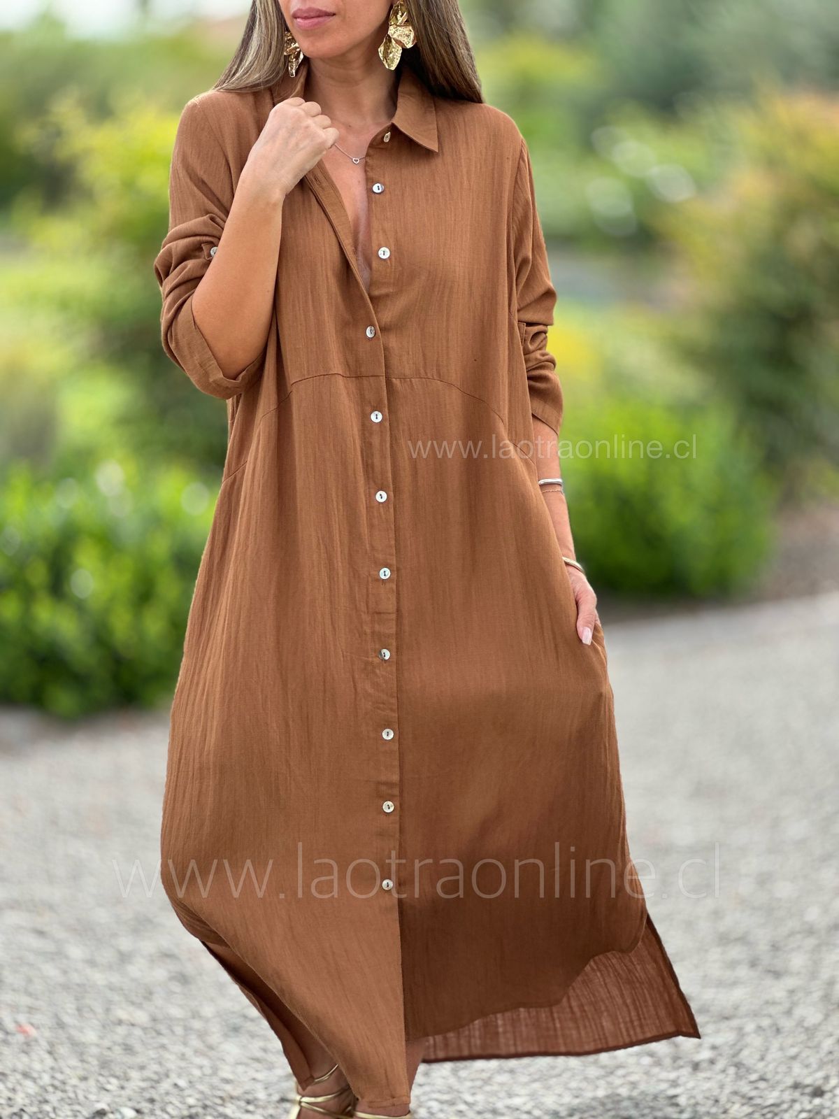 Camisero Arnaldi mocha mousse