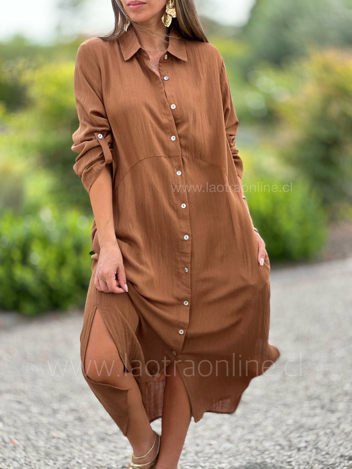 Camisero Arnaldi mocha mousse