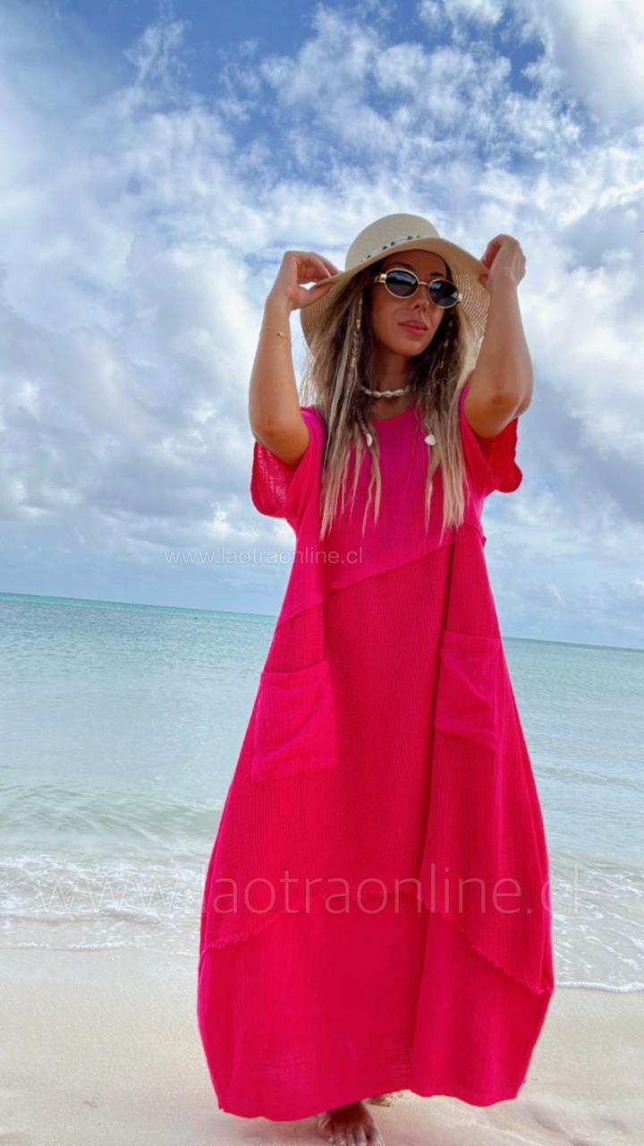 Vestido Eterna fucsia