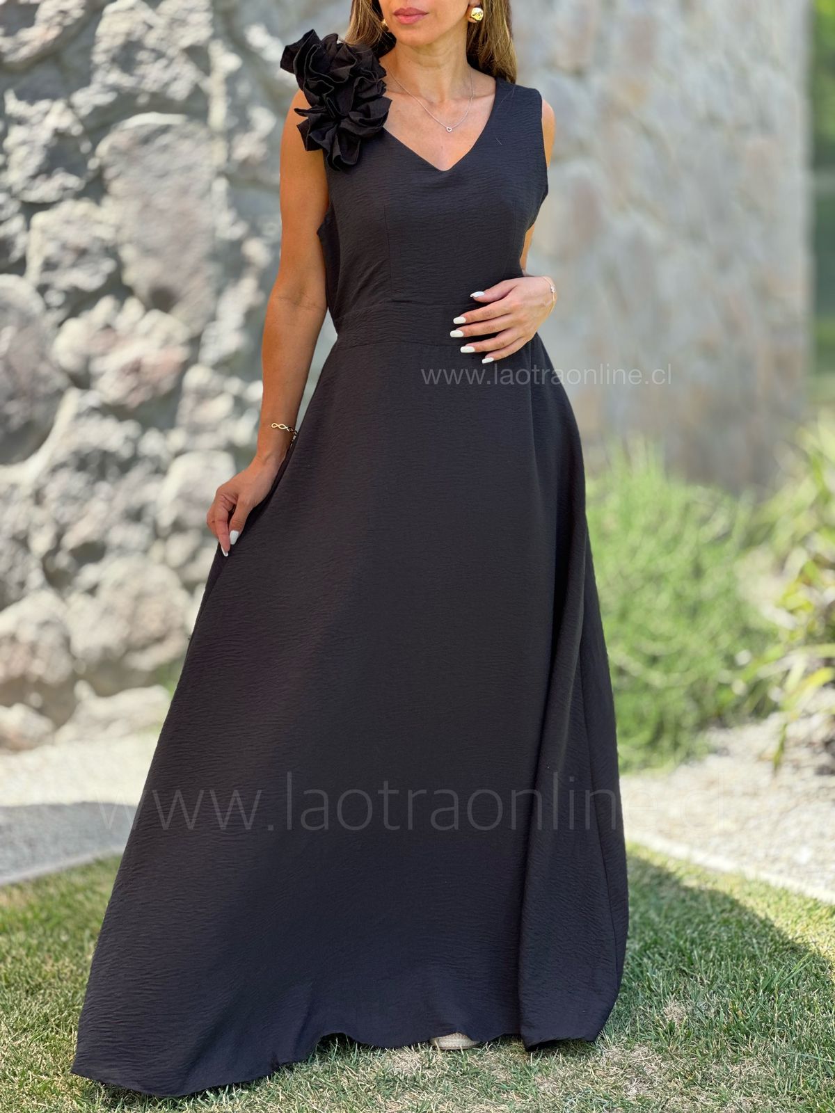 Vestido Santorini negro