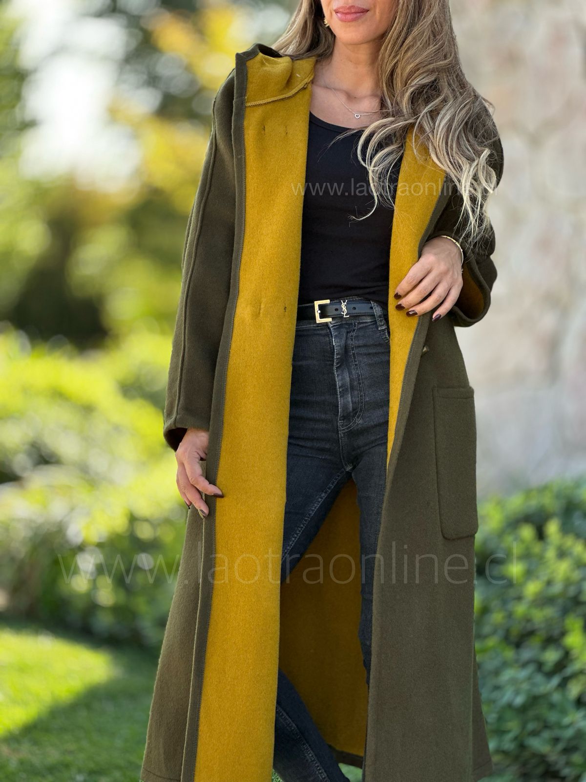 Abrigo Cambridge olivo