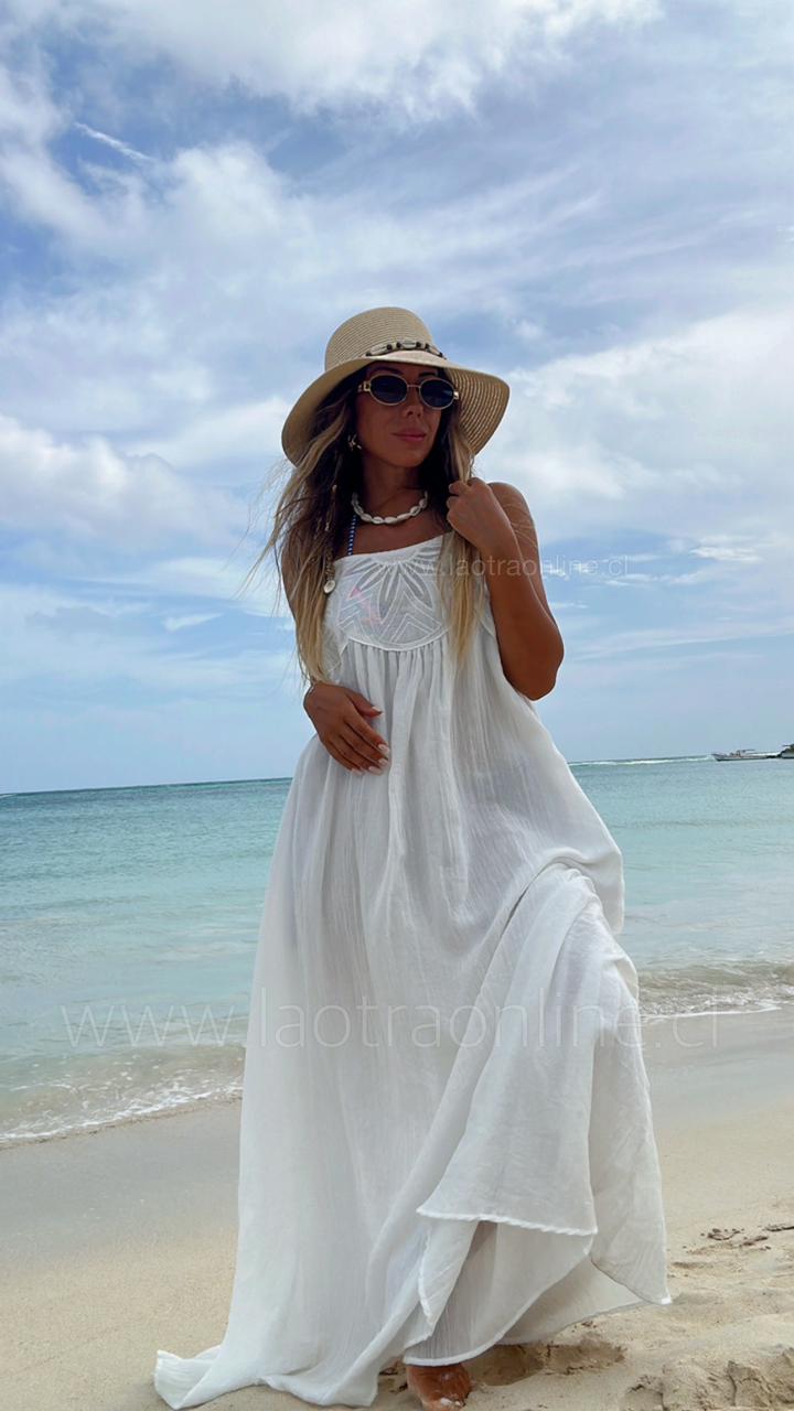 Vestido Maldivas blanco