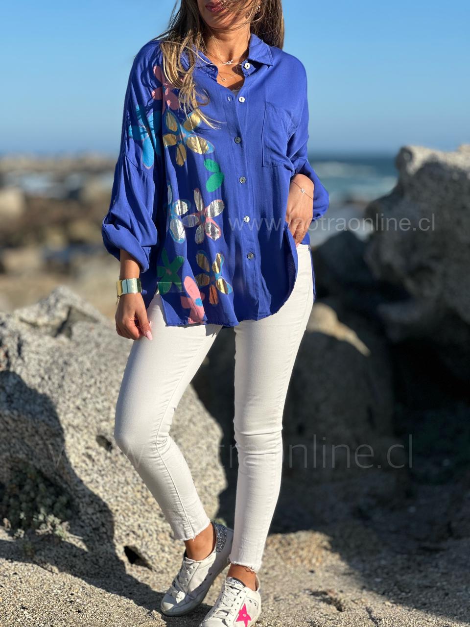 Blusa Marina azul